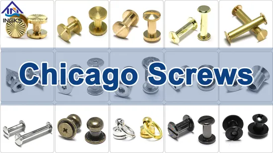  M6 Stainless Steel 304 Hex Socket Flat Head Binding Post Chicago Screw